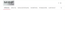 Tablet Screenshot of mbf.hu