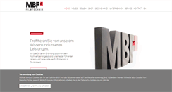 Desktop Screenshot of mbf.de